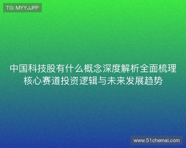 中国科技股有什么概念深度解析全面梳理核心赛道投资逻辑与未来发展趋势